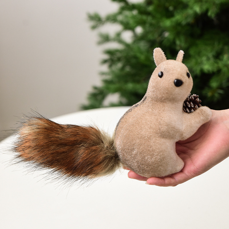 Amazonクロスボーダー新製品模擬リスクリスマスデコレーションギフトペンダントクリスマスツリーハンギングクリエイティブデコレーション|undefined