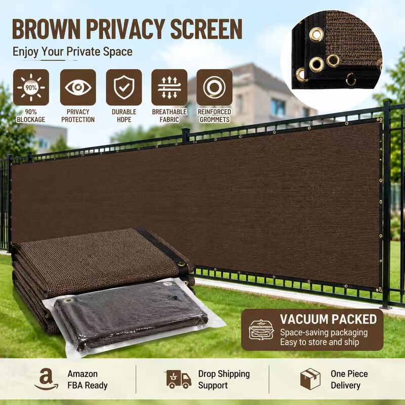 Amazon's Best-Selling Dark Green Privacy Fence Net, Outdoor Courtyard Privacy and Sunshade Net, Anti-Uv, Tear-Resistant, Rust-Proof