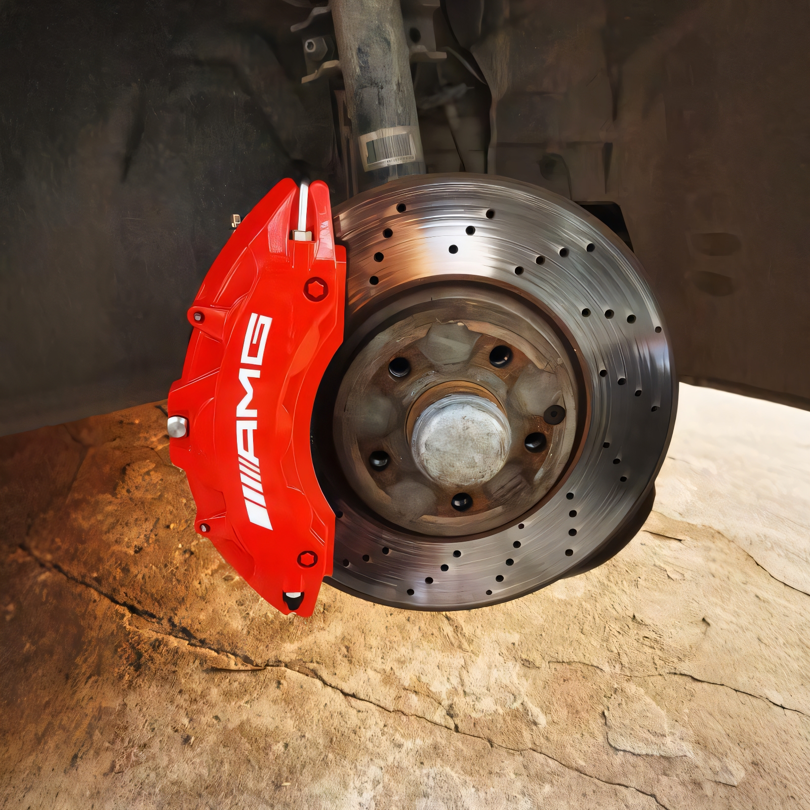 Mercedes-Benz Caliper Cover Grade Large Brake Modified Aluminum Alloy Sleeve