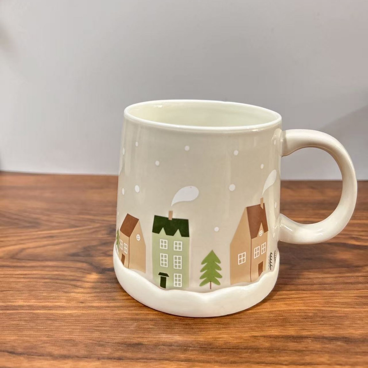 Taza de Navidad de alto valor, taza de cerámica casera, regalo creativo, taza de café, taza de desayuno encantadora