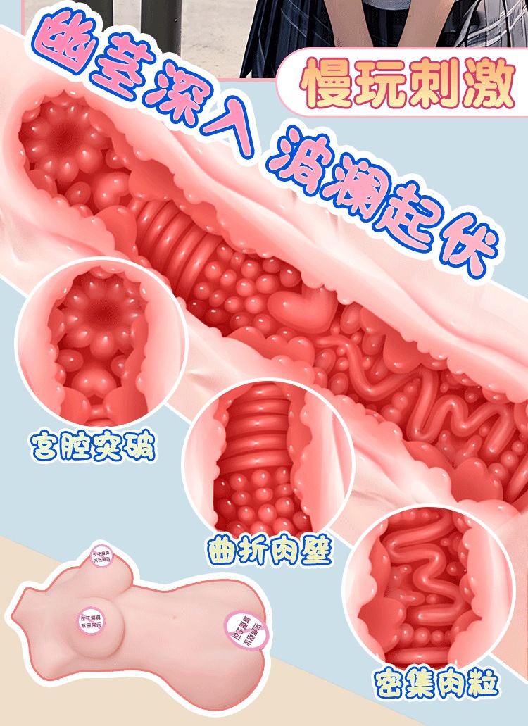 Jiuai Male Masturbation Device Half-Body TPE Doll with Dual Channels and Realistic Skin Tone — detail image 12