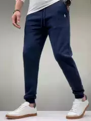 RL Ralph Lauren Classic Small Pony Embroidered Sweatpants Essential Minimalist Versatile Long Pants 250g Cotton Unisex