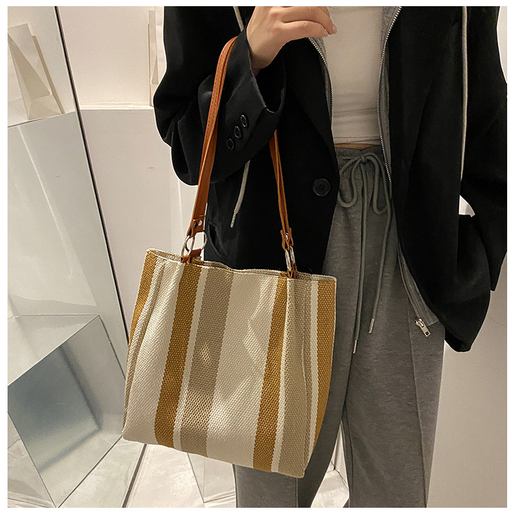 202g Weight Polyester Lining Material Zipper Closure Type Single Shoulder Strap Strap Type Tote Bag Bags Type Casual Occasion Canvas Material Solid Color Pattern All Seasons Season Women's Gender Streetwear Style Square Shape White, Black Color Small Size Small Canvas Streetwear Tote Bag 11