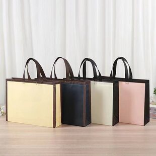 Manufacturer's Ready-Made Laminated Three-Dimensional Non-Woven Bag, Thickened Home Textile Bag, Shopping Bag, Handbag, Wholesale Clothing Packaging Bag