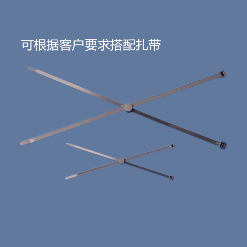 双旋转扎带156-01008 十字扎带 螺纹头杉树型固定扎带