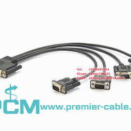 1到4 UART电缆适配器(DB37到4 × DB9公)1转4串口卡线