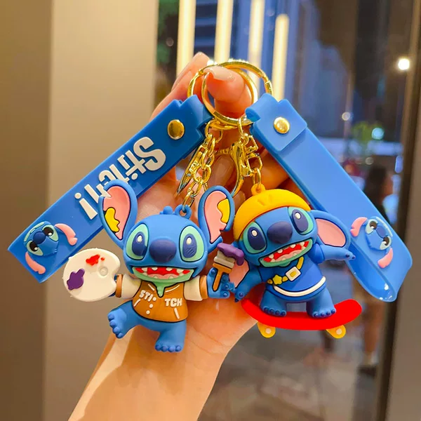 Cartoon stills key chain pendant doll key chain doll machine video game city small gifts foreign trade hot wholesale