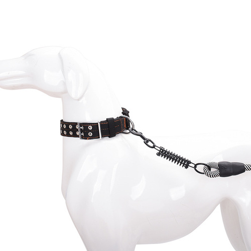 Thick buffered traction rope, medium and large dog traction suit, dog leash with spring dog leash, dog set, dog collar