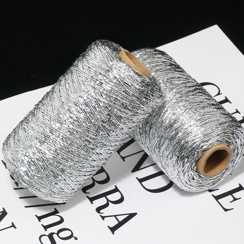1MM core-filled silver wire, 100g per roll, approximately 200 meters long—handmade DIY material for weaving delicate silver pouches and small silver accessories.