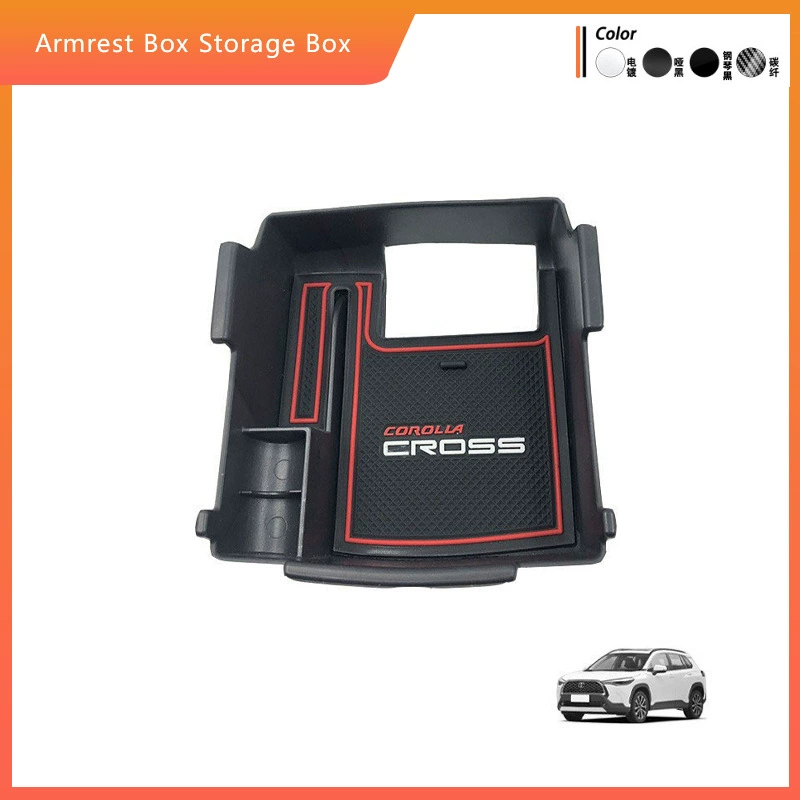 Подходит для Corolla Cross 20-24, модифицированный центральный подлокотник, ящик для хранения, центральный отсек для хранения, аксессуары
