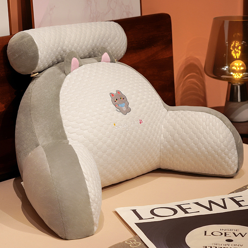 Ice Doudou cabecera de cama cojín suave almohada de maternidad cama lectura almohada dormitorio sofá jugando teléfono móvil respaldo grande