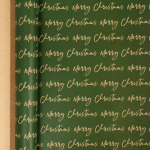 크리스마스 시리즈 - 규칙적인 글자/롤; 43*300cm 롤 포장