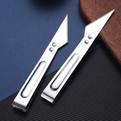 Kitchen and Household Dual-Purpose Stainless Steel Duck Feather Plucker Fish Bone Tongs Slant Mouth Feather Pliers