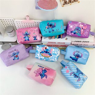 2025 New Cartoon Print Clutch Bag Women's Makeup Storage Bag Fashionable and Cute Female Student Pen Bag Hand Bag