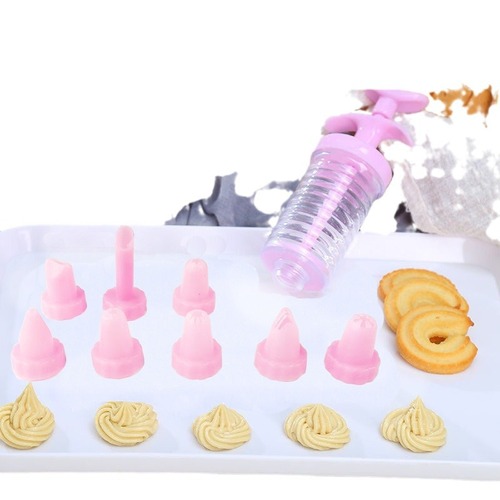 Baking tools plastic decorator 8-piece set cream decorator gun squeeze cream nozzle cookie decorator nozzle