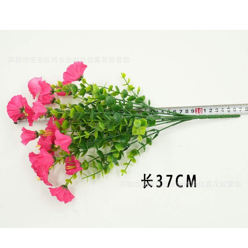 造花 7 フォークユーカリ朝顔模擬朝顔布花屋外家具装飾アクセサリー卸売|undefined
