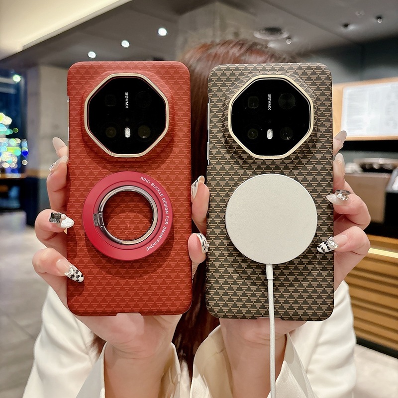 Huawei mate70rs Extraordinary Master 携帯電話ケースに適しています磁気カーボンファイバーパターンメタルフレーム mate70pro 新しいハイエンド mate60pro オールインクルーシブ超薄型落下防止保護カバー男性と女性用|undefined
