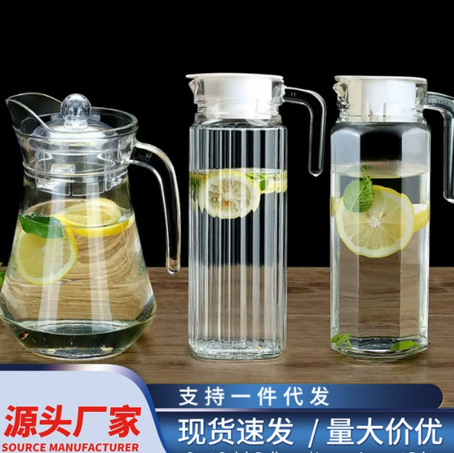 Оптовая продажа жаростойкий чайник с холодным стеклом чайник с прохладным чайником большой емкости домашний креативный фруктовый сок чайник