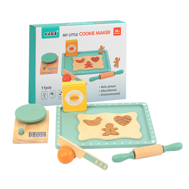 Simulación de madera té de la tarde para niños té simulación de bebés jugando en casa para acompañar juguetes de ejercicio social