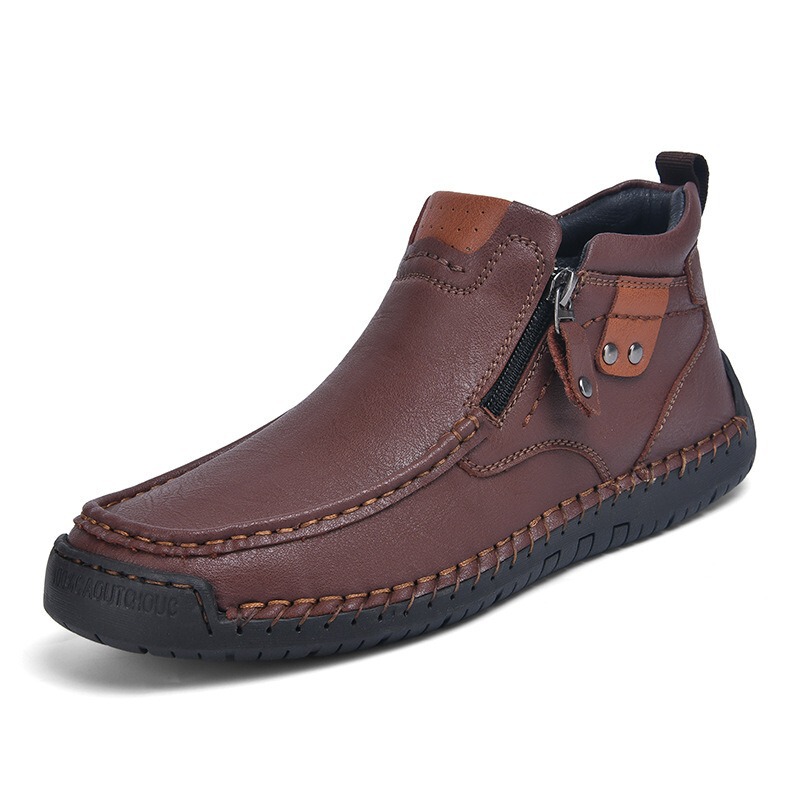 Cross-Border Amazon Popular Large Size Men's Shoes, Outdoor Casual Shoes, Slip-On Men's Short Boots, Fashionable Mid-Top Martin Boots Cross-Border Amazon Popular Large Size Men's Shoes, Outdoor Casual Shoes, Slip-On Men's Short Boots, Fashionable Mid-Top Martin Boots