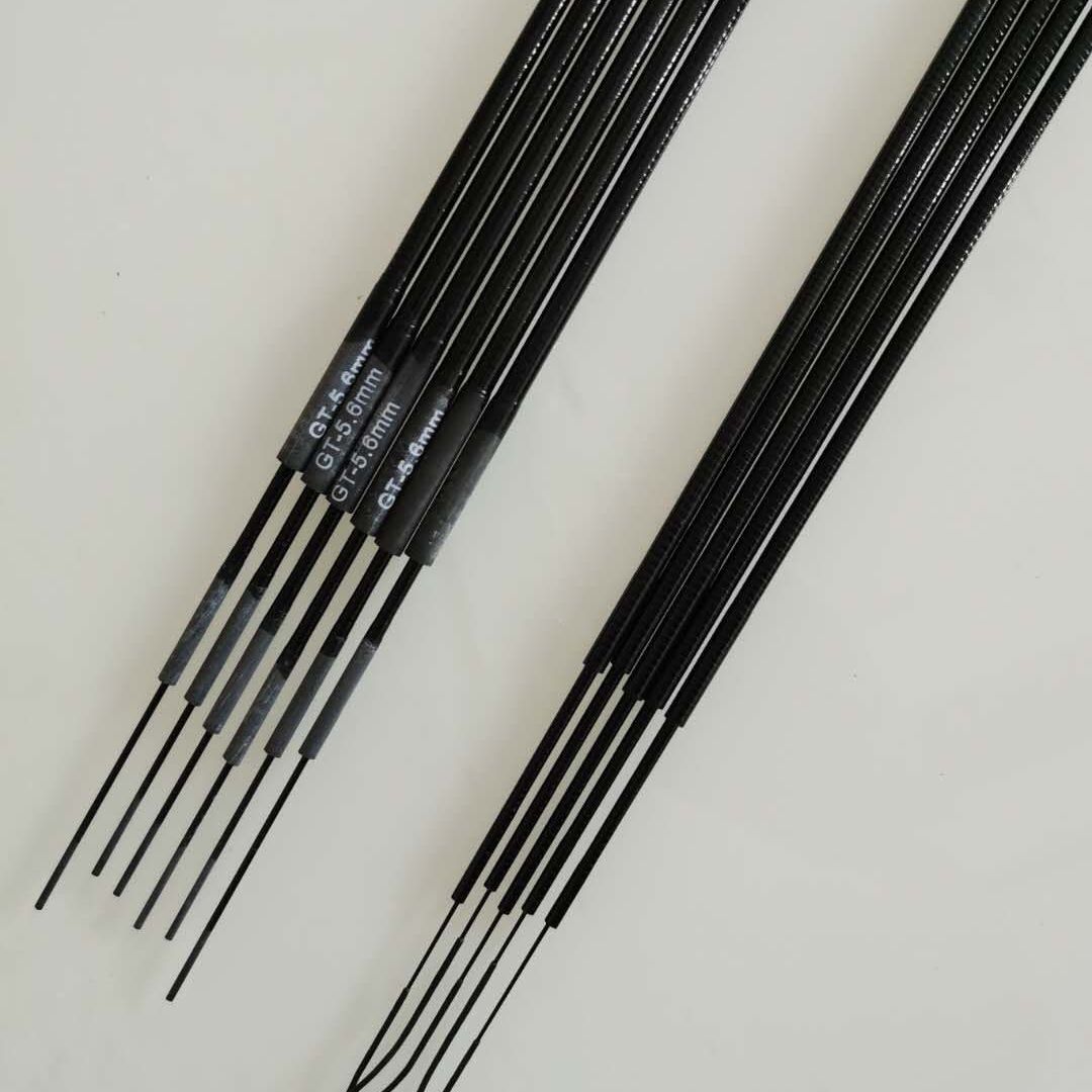 Fishing rod with jointed rod sections: 1-3 carbon jointed fishing rods, short jointed medium-length rods, 1-2-3 section rod tips, front three sections