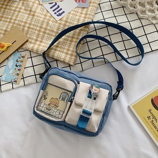 Internet celebrity children's small bag 2025 new trendy Japanese fresh primary school student crossbody bag cute girl small cloth bag
