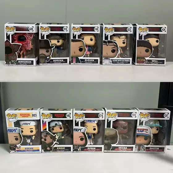 Stranger Things POP Little 11 Man eating Flower Dustin Steve Eddie Handmade Model Ornament Doll Periphery