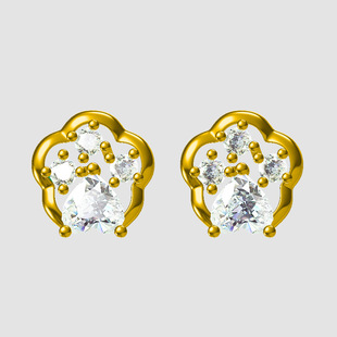 Liming Jewelry Factory Direct Sales Cad Drawing Omeodm Version Japanese and Korean Earrings Earrings Earrings