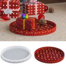 亿兴diy滴胶模具圣诞圆盘节日收纳装饰摆件硅胶模具氛围摆件