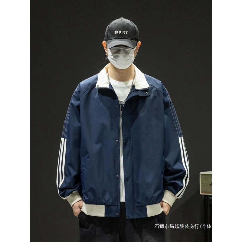 2025 Взрывная мужская куртка весна и осень американский прилив бейсбольный костюм повседневный спорт дикий однослойный пиджак мужской модели