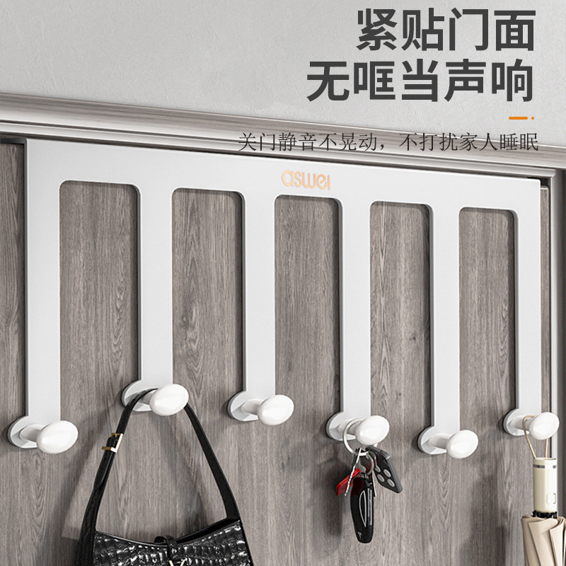 Gancho de puerta trasera tipo puerta trasera sin perforación percha de ropa percha de ropa percha de entrada percha de pared percha de ropa percha