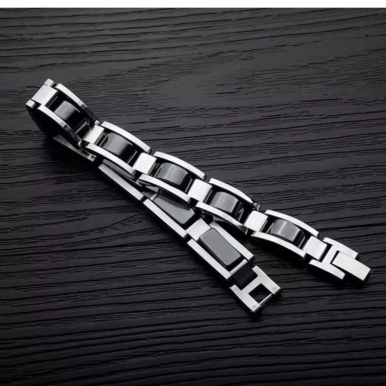 Herrearmbånd magnetisk i rustfrit stål med charms_voghion.com