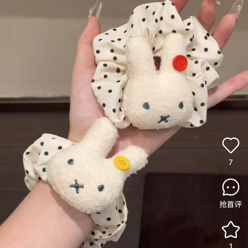 软软小面包!可爱ins卡通米菲兔大肠发圈扎发高颜值少女心甜美发饰|undefined