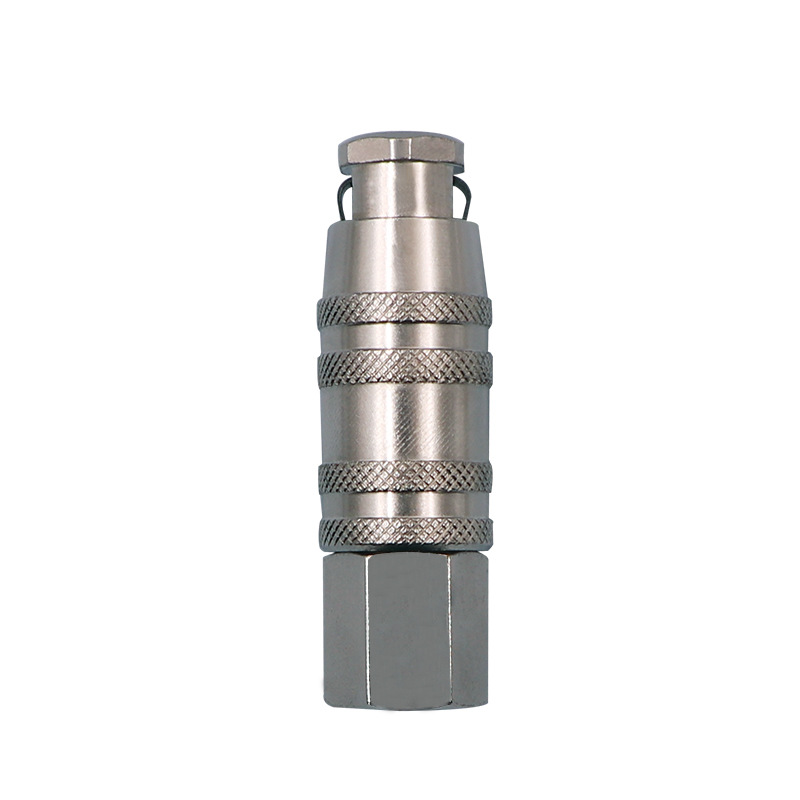 Acero inoxidable neumático conector rápido autobloqueo tubo de aire compresor de aire bomba de aire herramienta conector manguera macho y hembra enchufe rápido