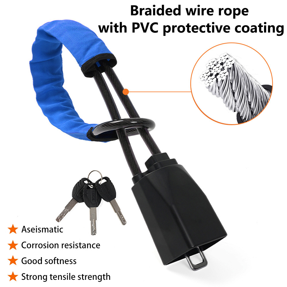 Car Steering Wheel Lock, Anti-Theft Lock, Safety Buckle Lock, Steel Cable Lock, Car Steering Wheel Lock, Retractable Rope Lock