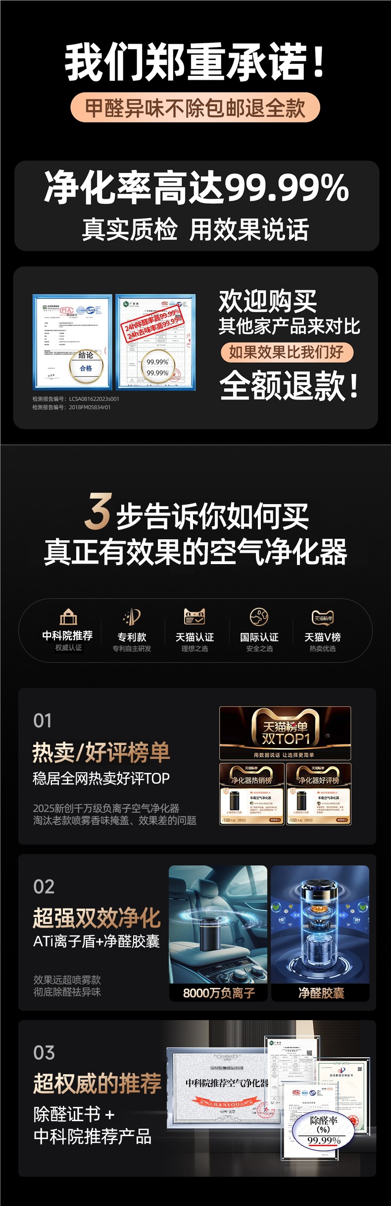 Car Air Purifier, New Car Odor Removal, Formaldehyde Removal, Car Deodorizing Artifact, Negative Ion Special Aromatherapy