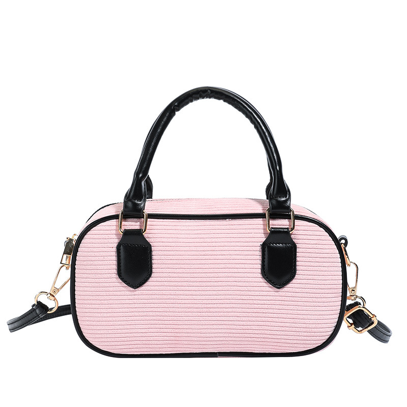 Bolsas de hombro de alto valor de color macarón para hombres y mujeres, bolsas de mano de niños a rayas de moda, bolsas para niños de caimón de otoño y invierno