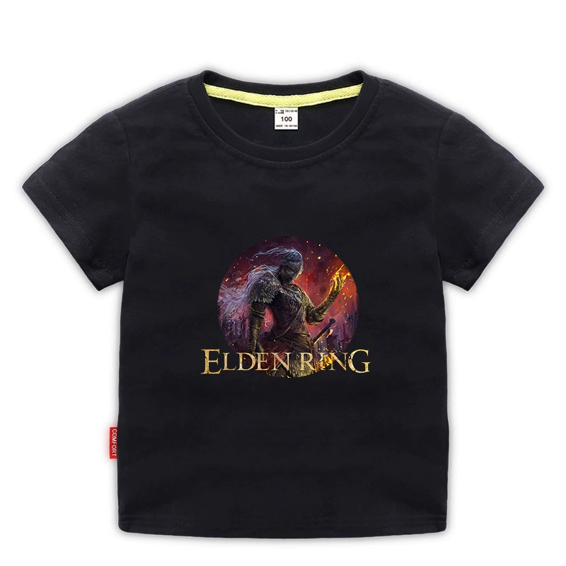 Новая игра ELDEN RING Elden Fasun Dharma Old Master Mid -Seasons Детская футболка с коротким рукавом сентября