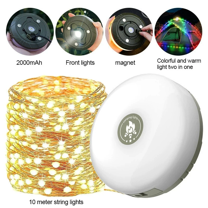 Освещение кемпинговой лампы рулетки лампа сверхдлинного срока службы шатрового света