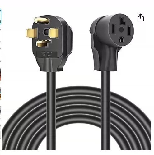 美标干燥机延长线30安培NEMA  N1430P至N1430R电源线50安培延长线