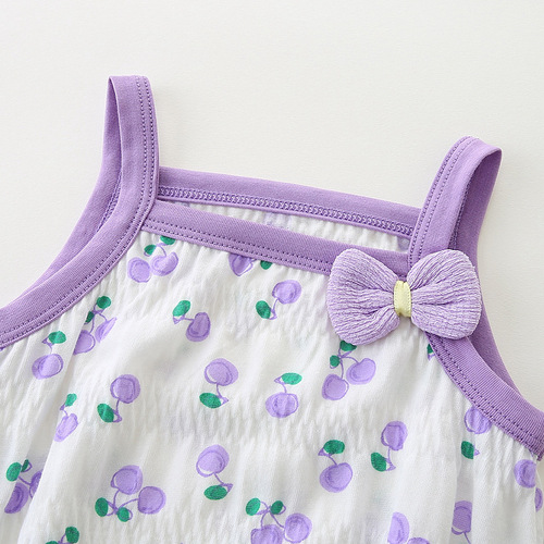 Baby Summer Sleeveless Jumpsuit Newborn Summer Clothes Thin Baby Suspender Clothes Children's Clothes 3183