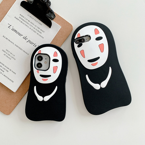 Applicable for Apple iPhone 13 Silicone Ghibli No-Face Phone Case 12 iPhone 14 Pro Max
