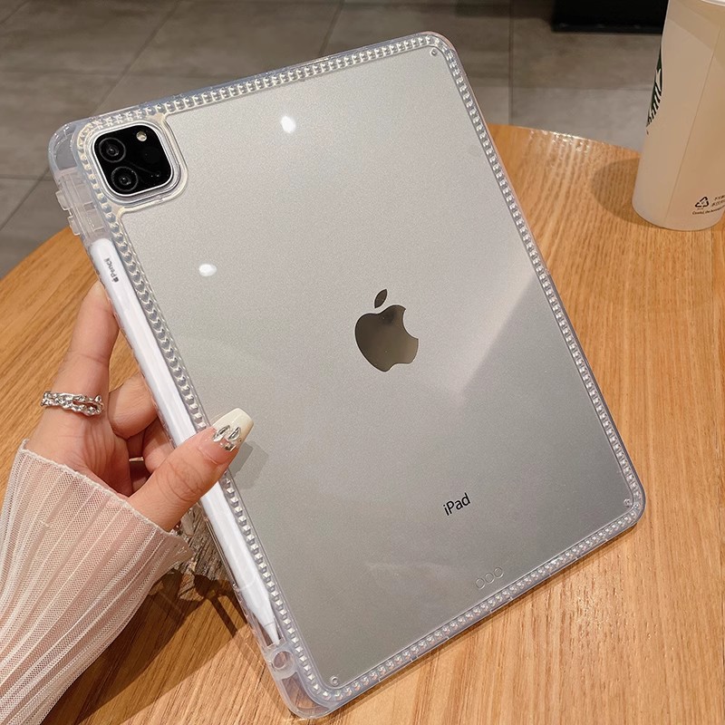 适用ipad mini7 保护套 亚克力带笔槽10.2 10.9 mini6 pro11透明