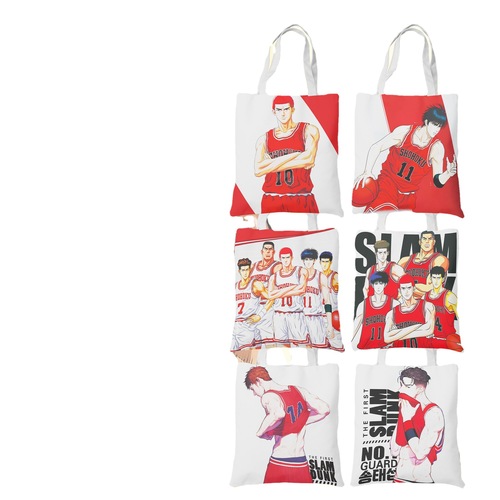 Slam Dunk peripheral versatile canvas bag Rukawa Kaede shoulder tote bag Sakuragi Hanamichi Akagi Haruko shopping bag