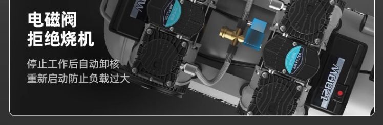 Oil-Free Silent Air Compressor, Air Compressor, Air Pump, High-Power Fast Air Inflator, 220V Portable Air Pump