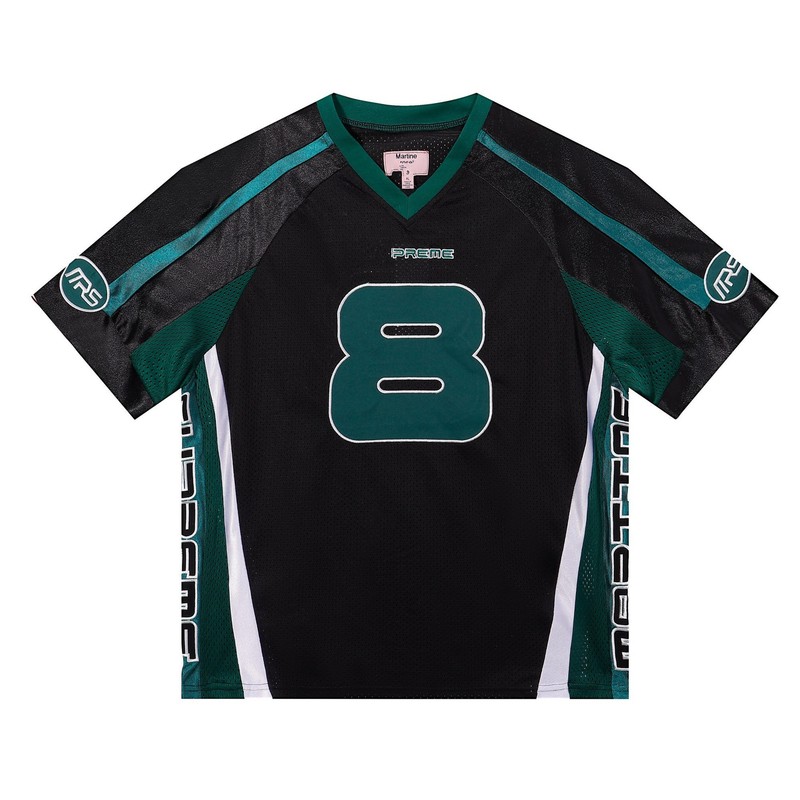 跨境24SSDucatiSoccerJersey杜卡迪联名印花足球宽松运动短袖T恤|undefined