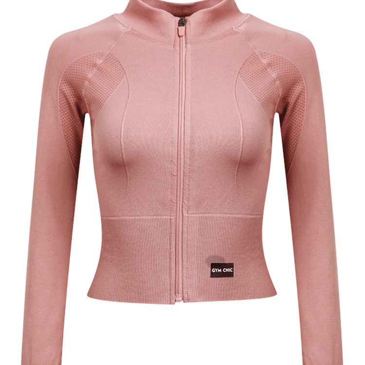 Chaqueta de yoga deportiva de otoño e invierno para adelgazar ropa de Yoga de secado rápido de manga larga para correr ropa de fitness de entrenamiento