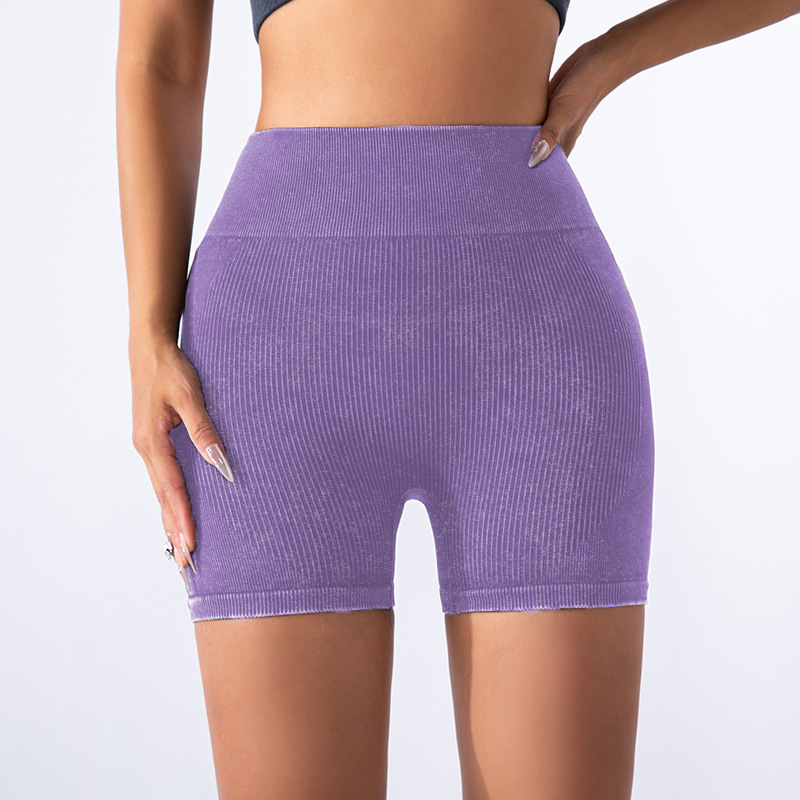 Transfronterizo Europa y América sin costuras esmerilado ropa de yoga de cuatro piezas conjunto deportivo mujer antichoque yoga sujetador de acondicionamiento físico calcetín de calcetín