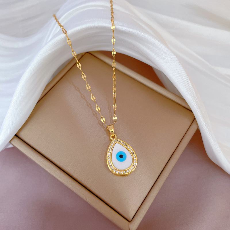 Collier ras du cou femme avec micro diamants style élégant_voghion.com