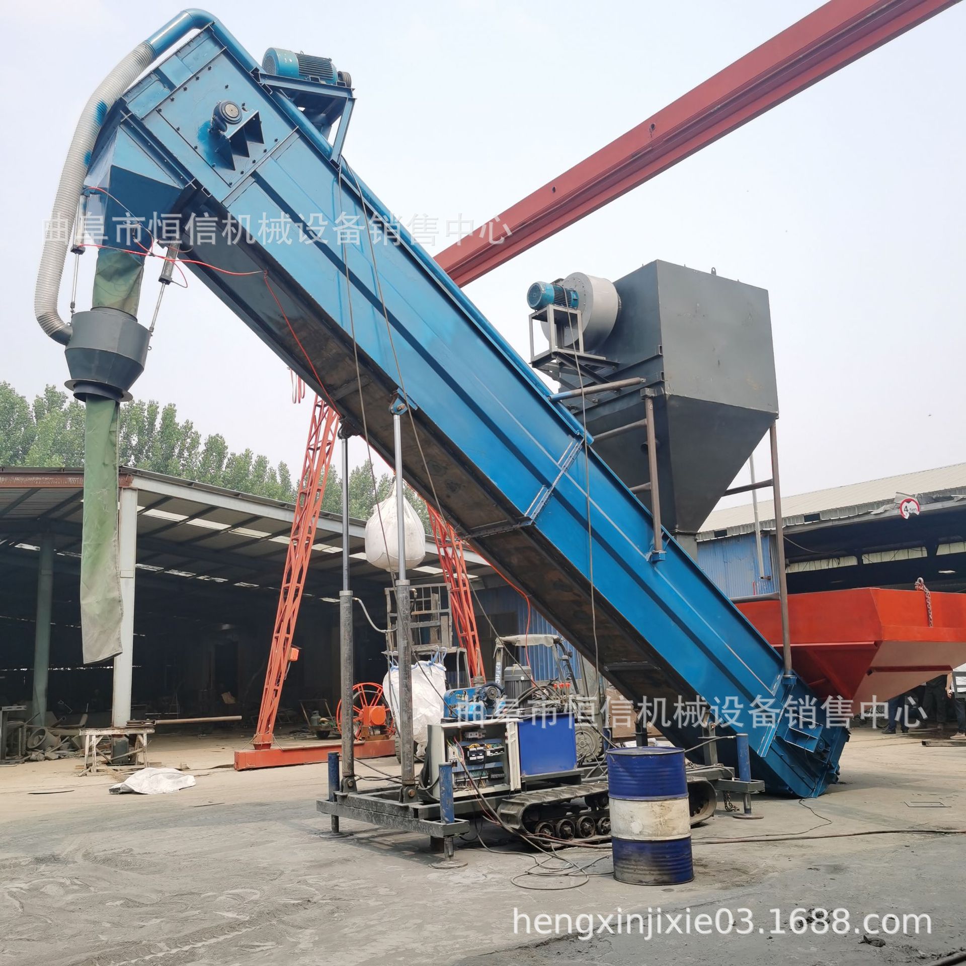 2021新型石灰粉集装箱卸灰机 无粉尘粉煤灰气力吸灰机生产厂家